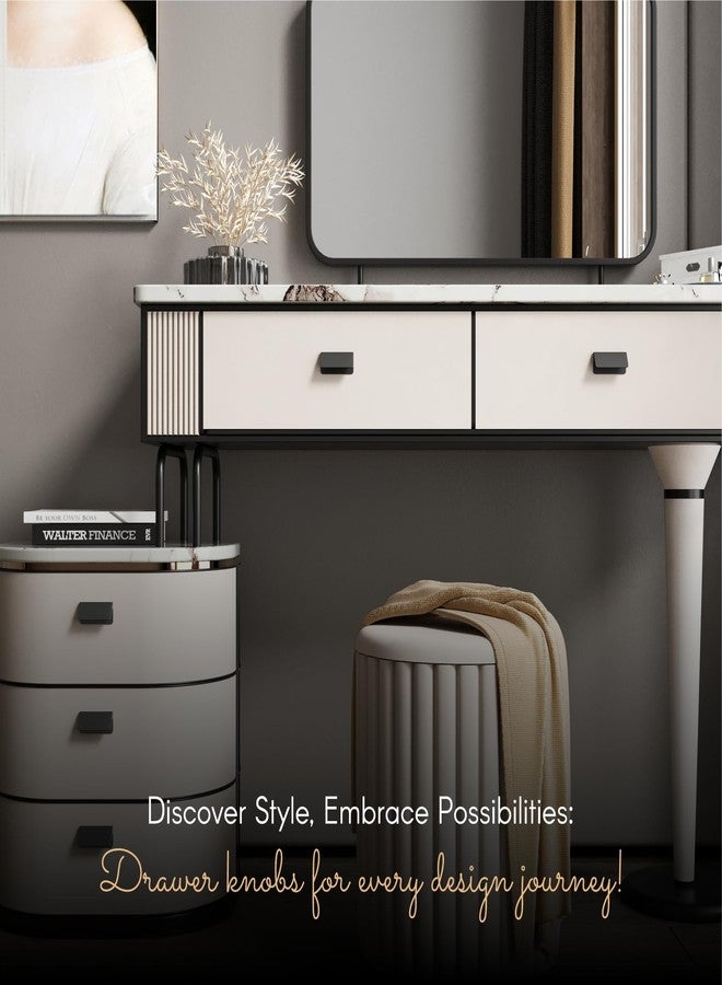 LAPO مقابض LAPO المكونة من قطعتين للخزائن - مقبض أدراج ألومنيوم عصري للمطبخ، وخزانة الملابس، والخزائن، وأثاث المنزل (لون أسود) - Image 4